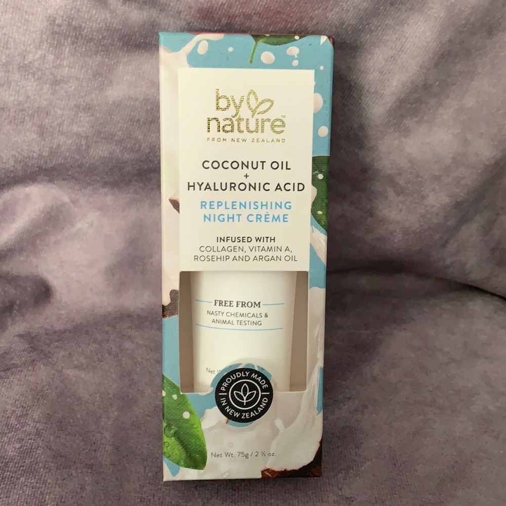 By Nature | Coconut Oil & Hyaluronic Acid Replenishing Night Cream 2.5 Oz